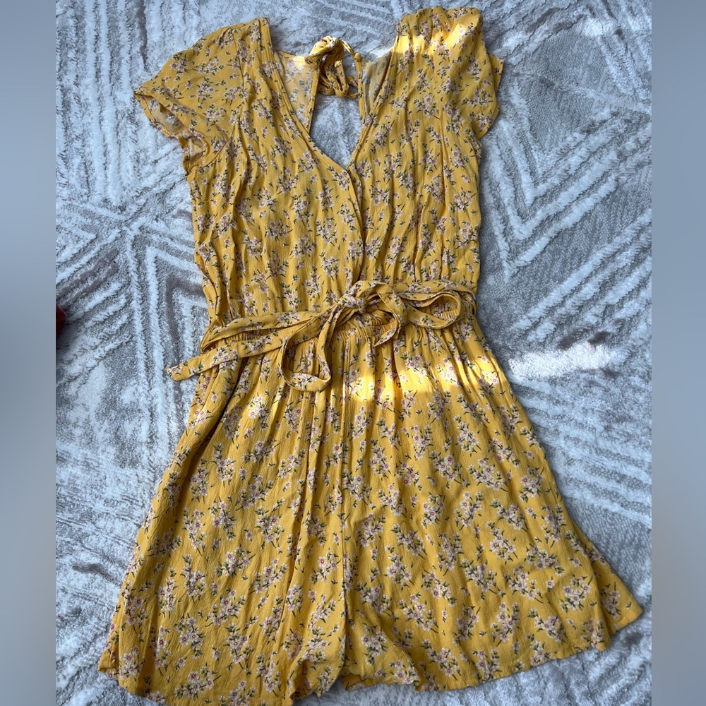 Yellow American Eagle Romper